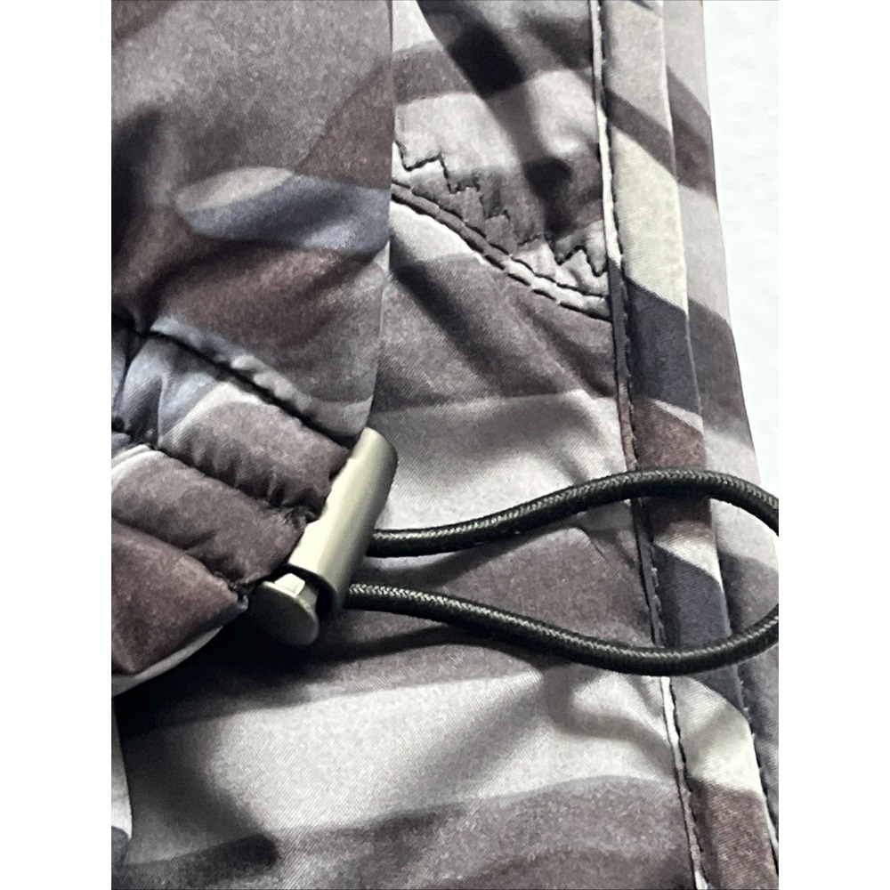 Elie Tahari Camo Puffer Quilted Vest Mock Collar Pockets Sz M Spring Evening - Picture 5 of 16